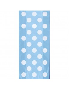 Sacos Azul Claro Bolinhas